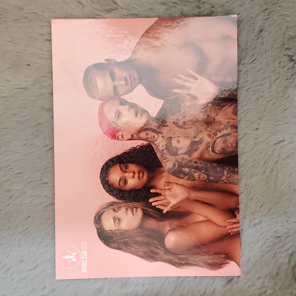 Jeffree Star skincare postcard